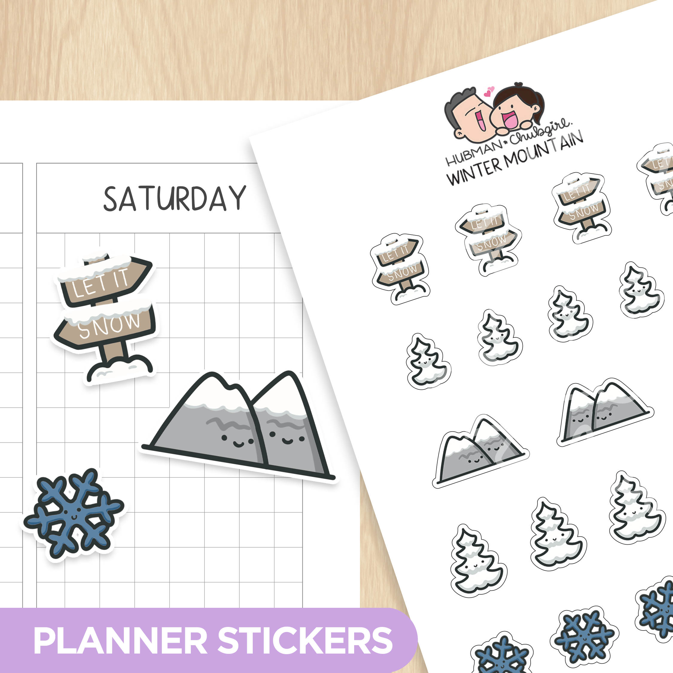 Cool Yeti Sticker Set