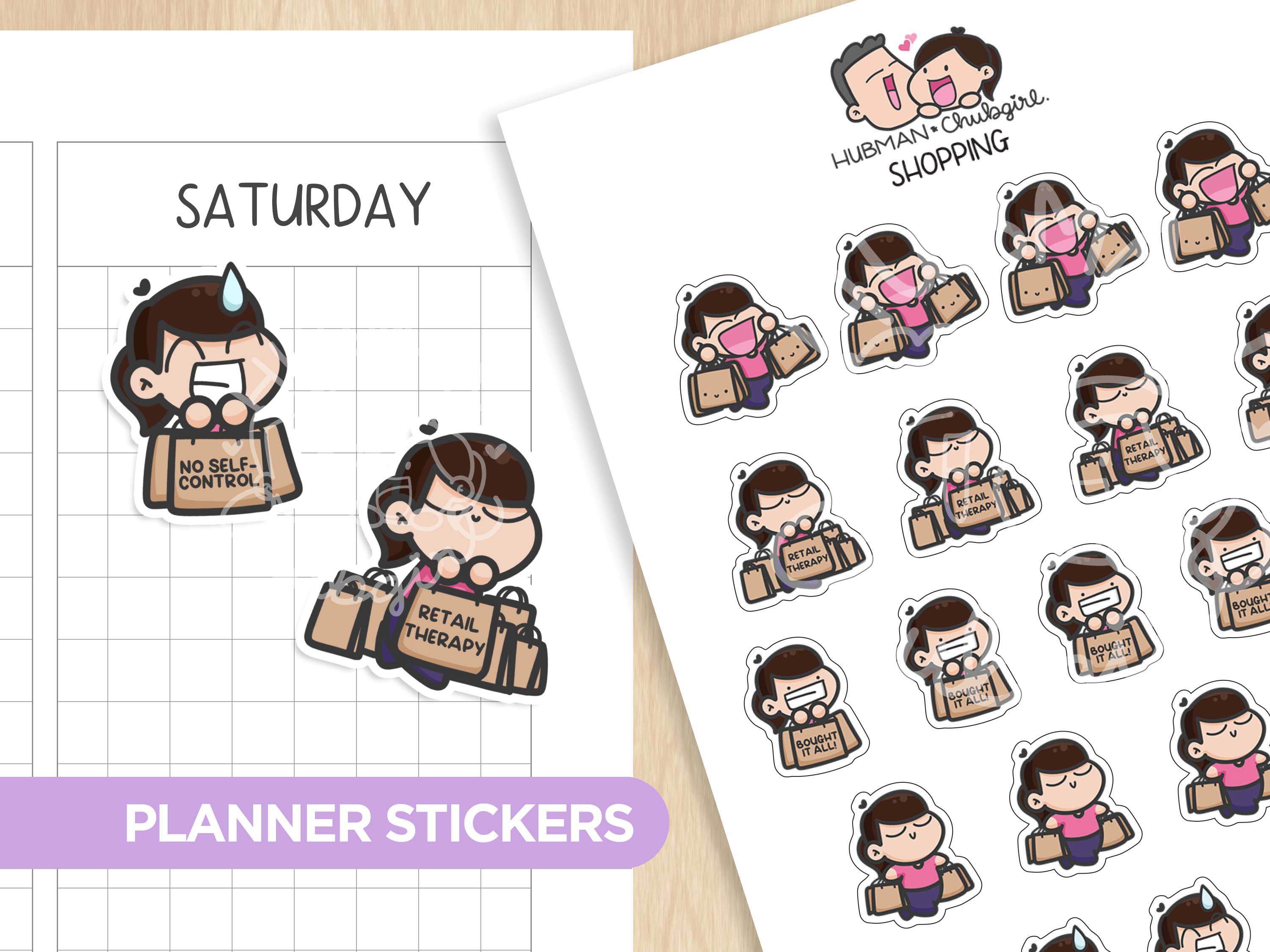 Shopping Planner Stickers