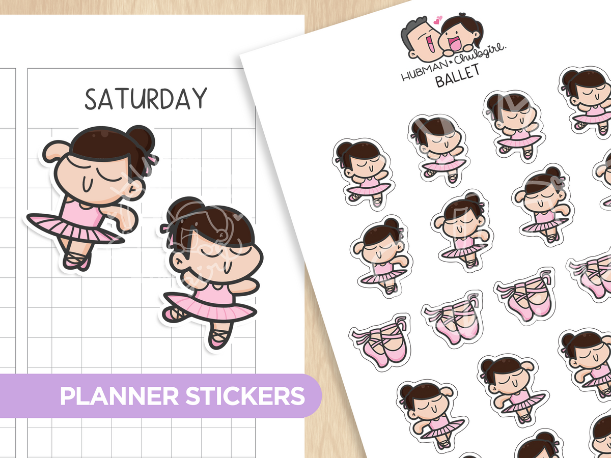 Ballet Cat Sticker Ballet Planner Stickers – Hubman and Chubgirl