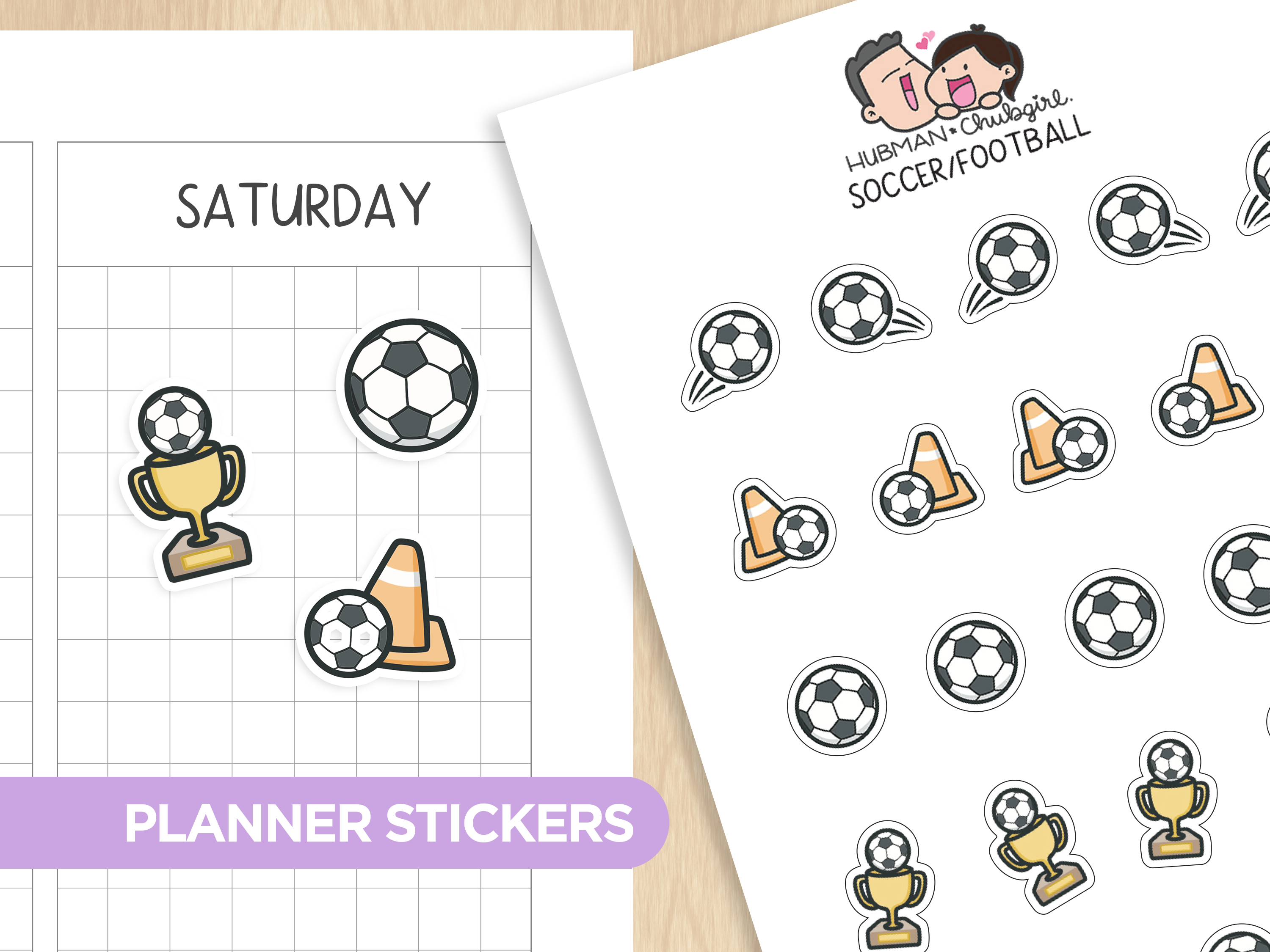 Soccer/Football Planner Stickers