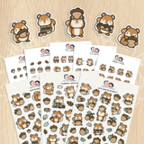 Squirrelly Acorn Sticker Set