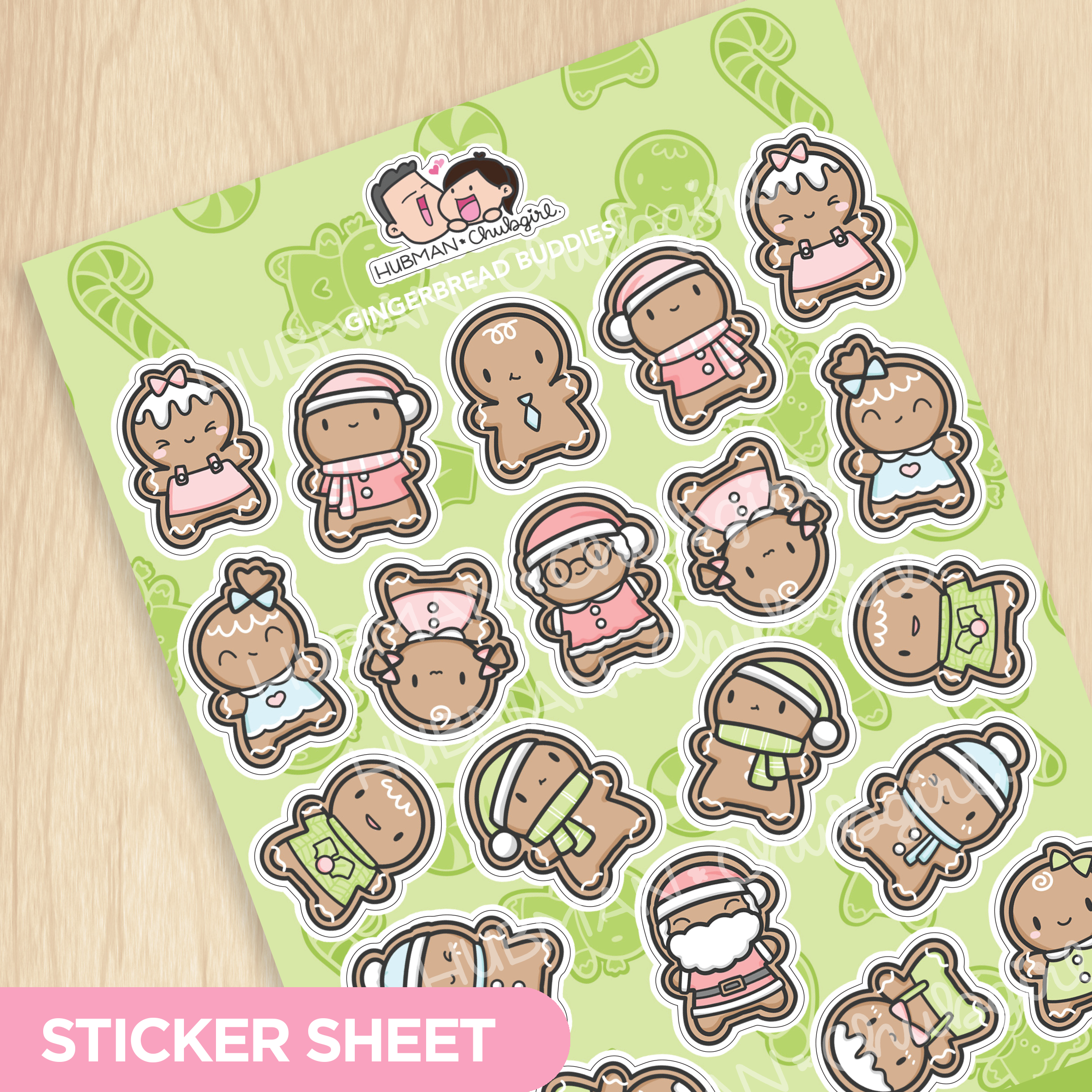 Gingerbread Buddies Sticker Sheet