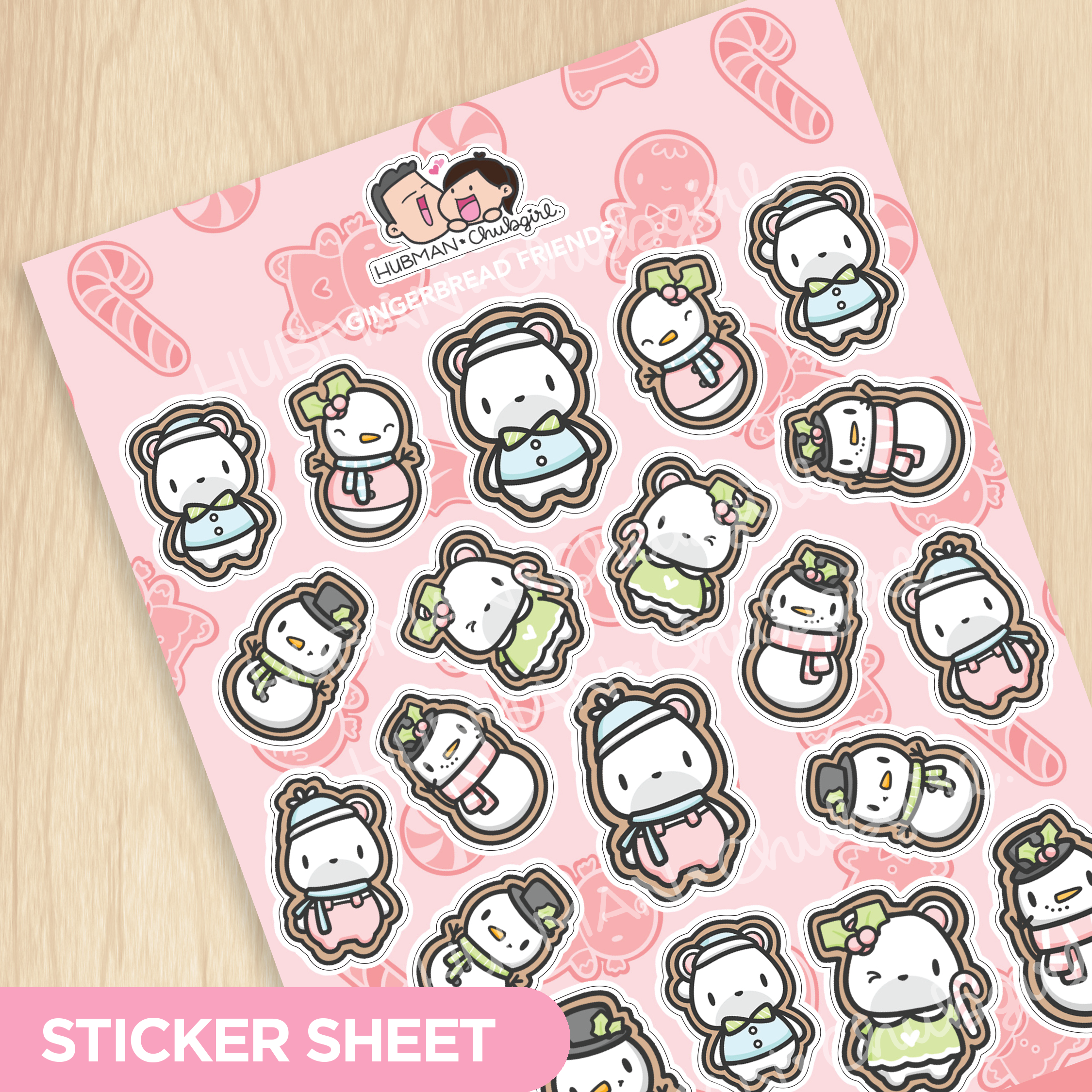 Gingerbread Sticker Set