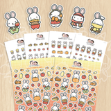 Autumn Bunnies Sticker Set