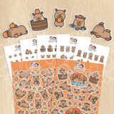 Autumn Capy Sticker Set