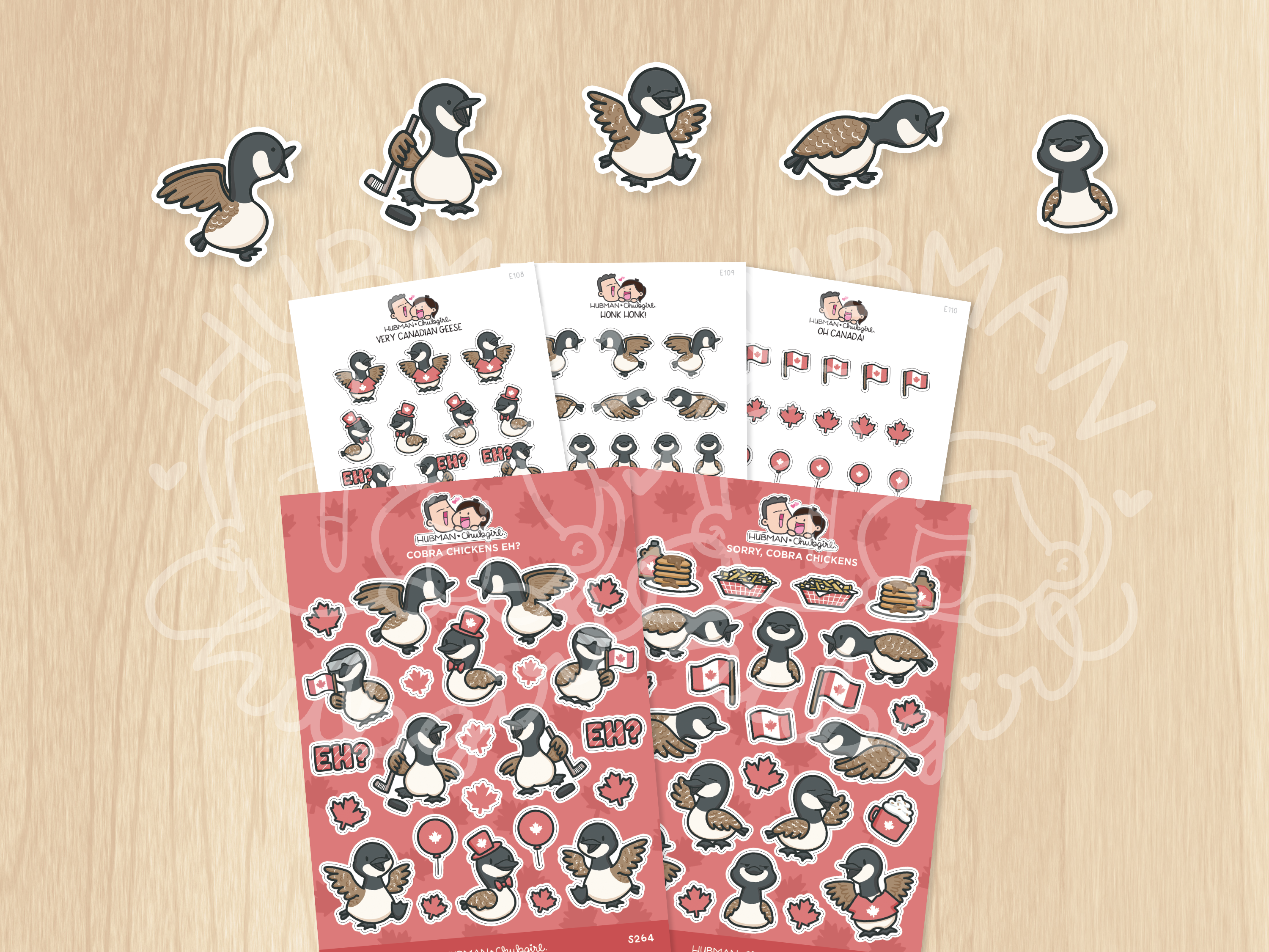 Canada Geese Sticker Set