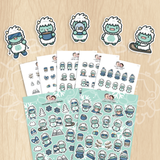 Cool Yeti Sticker Set