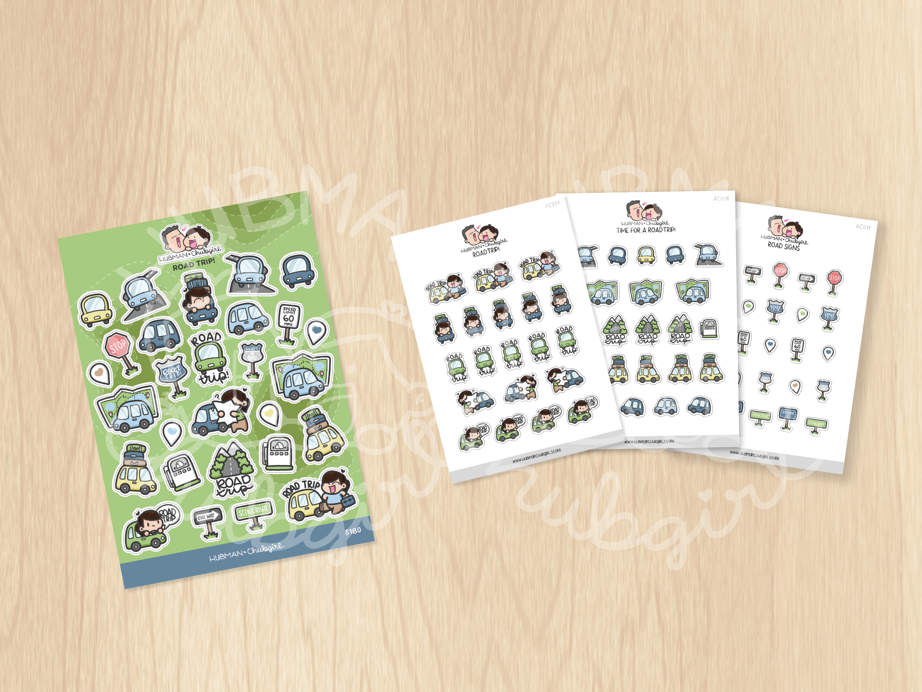 Roadtrip Sticker Set