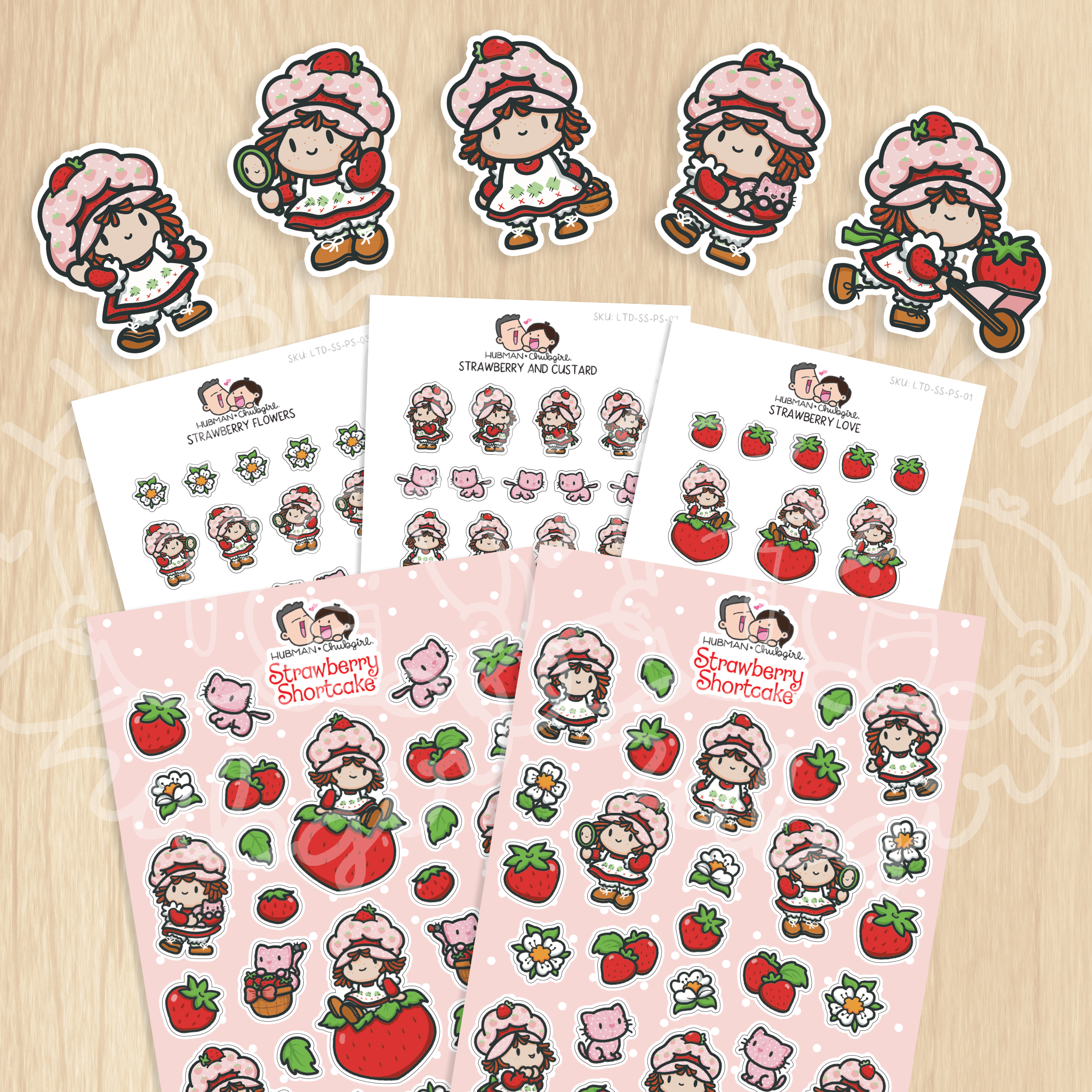 Strawberry Shortcake Sticker Set