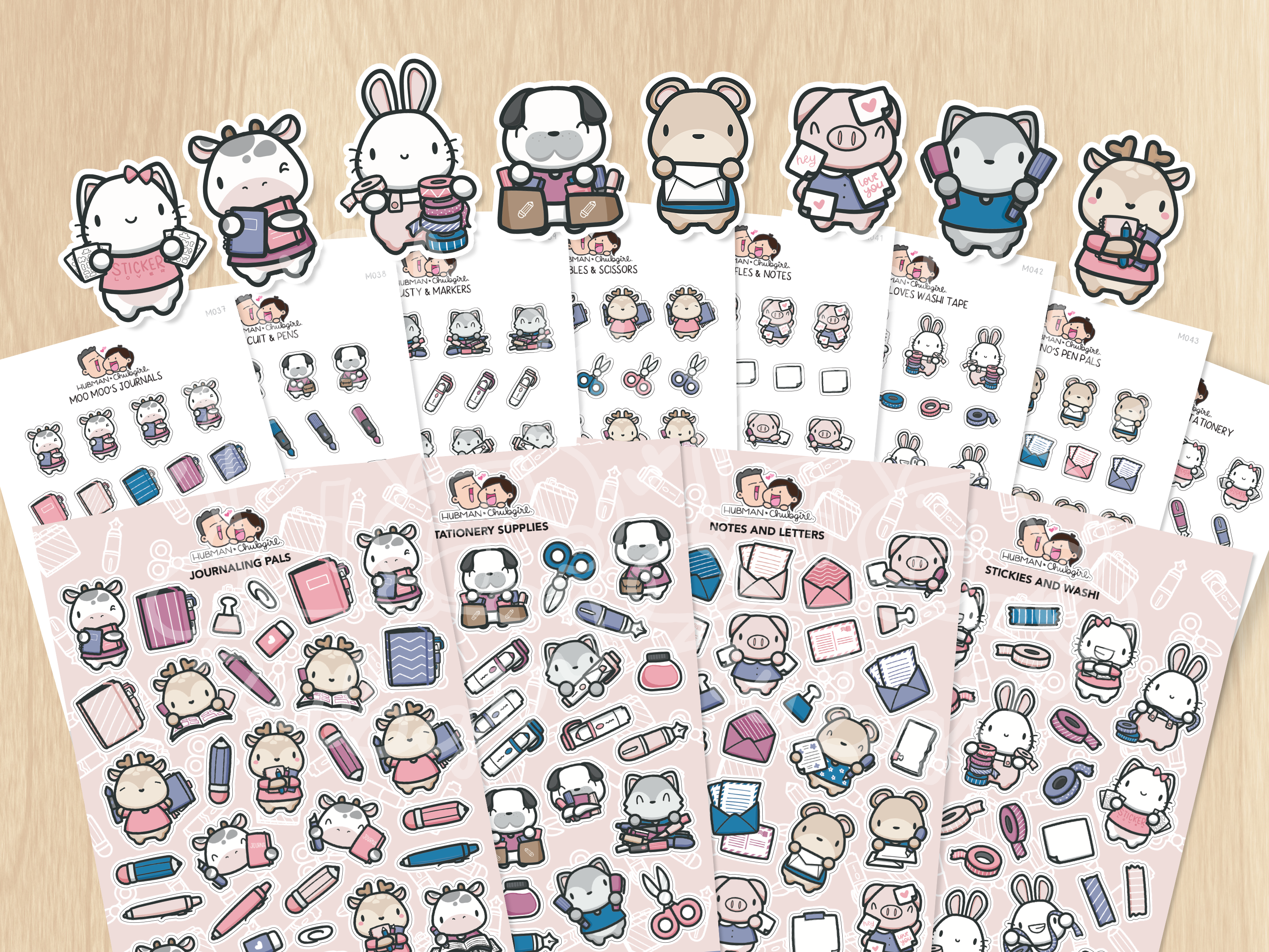 Stationery Buddies Sticker Set