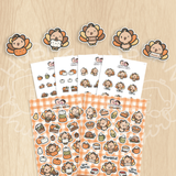 Thankful Turkey Sticker Set