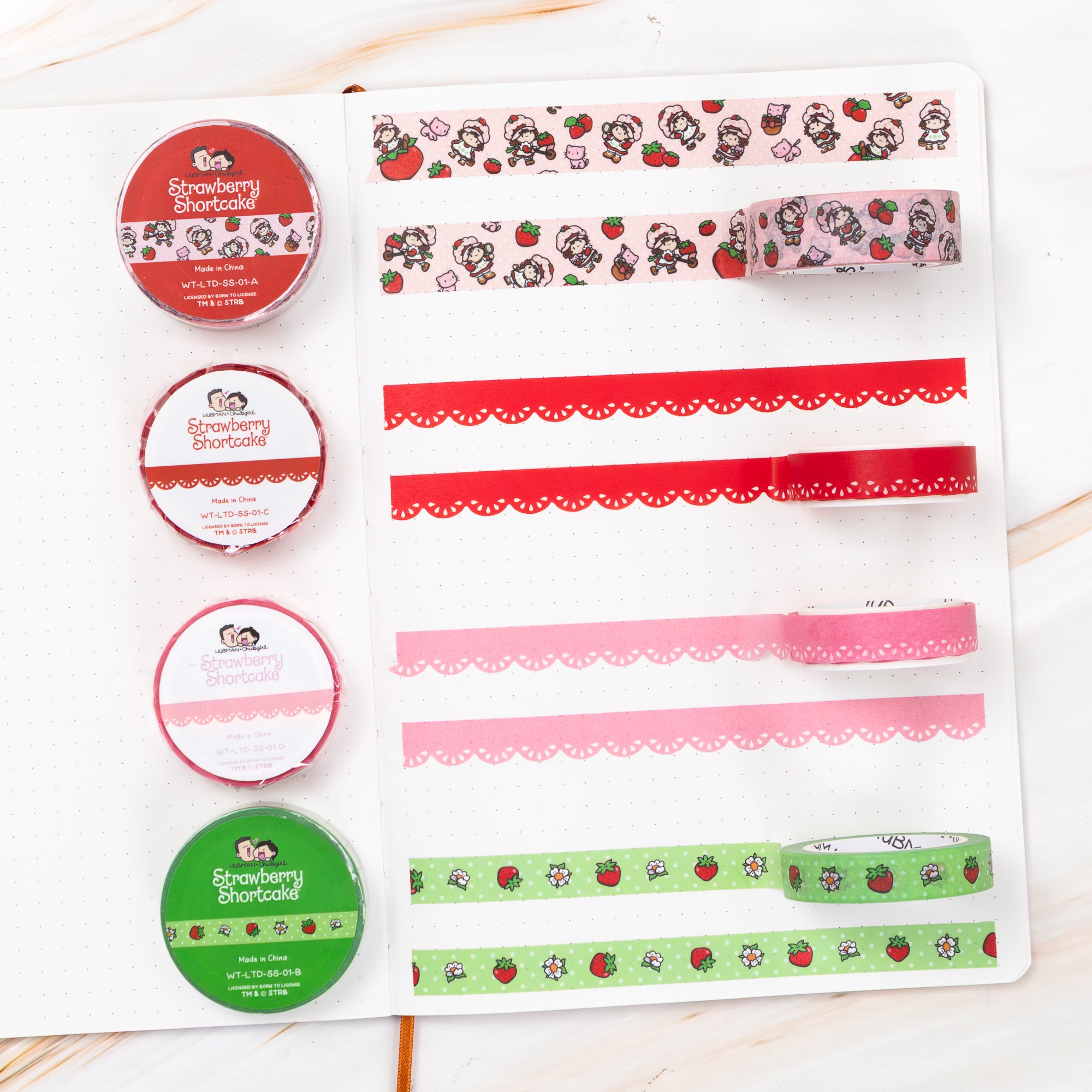 Strawberry Shortcake Washi Tapes (Set of 4)