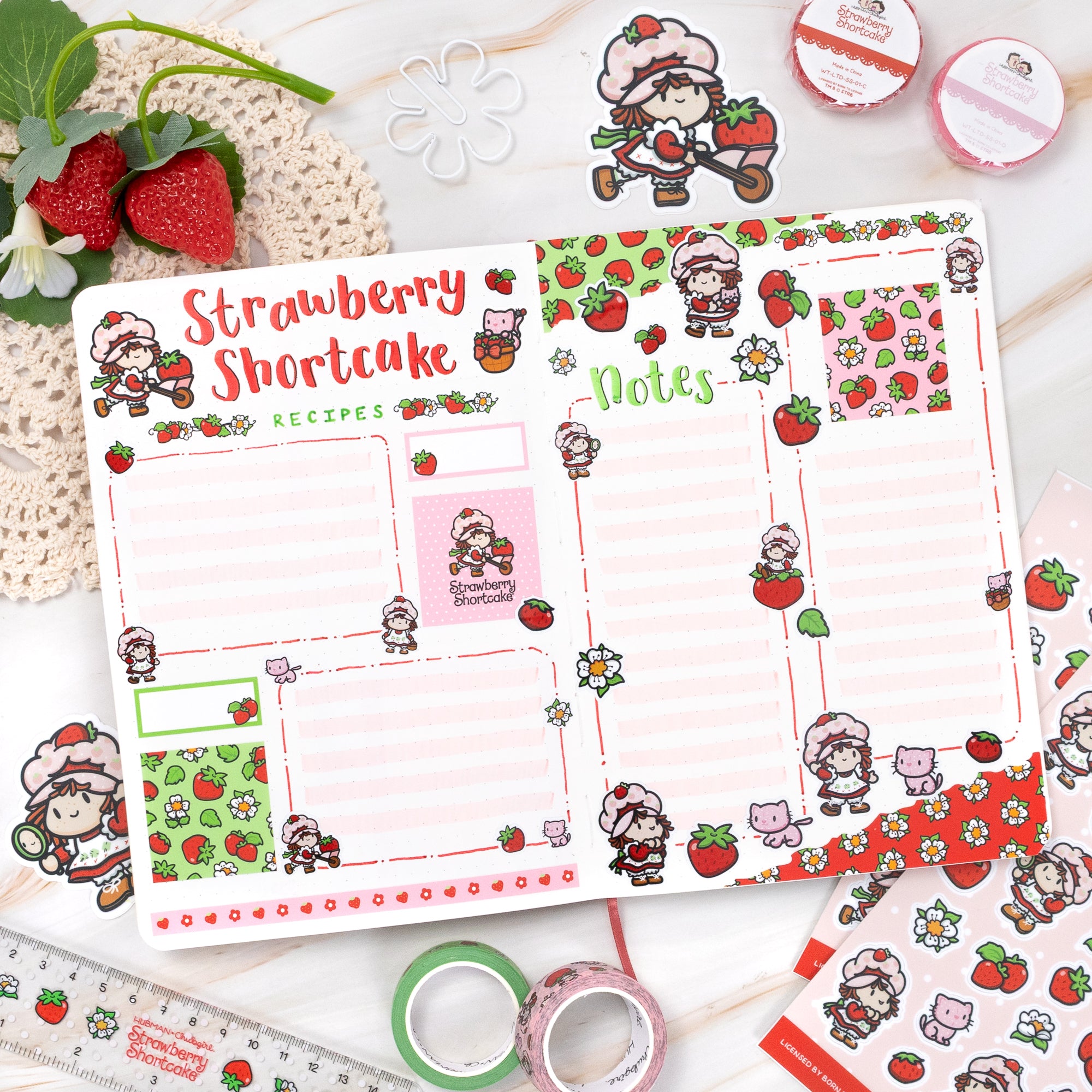 Strawberry Shortcake Mini Journal