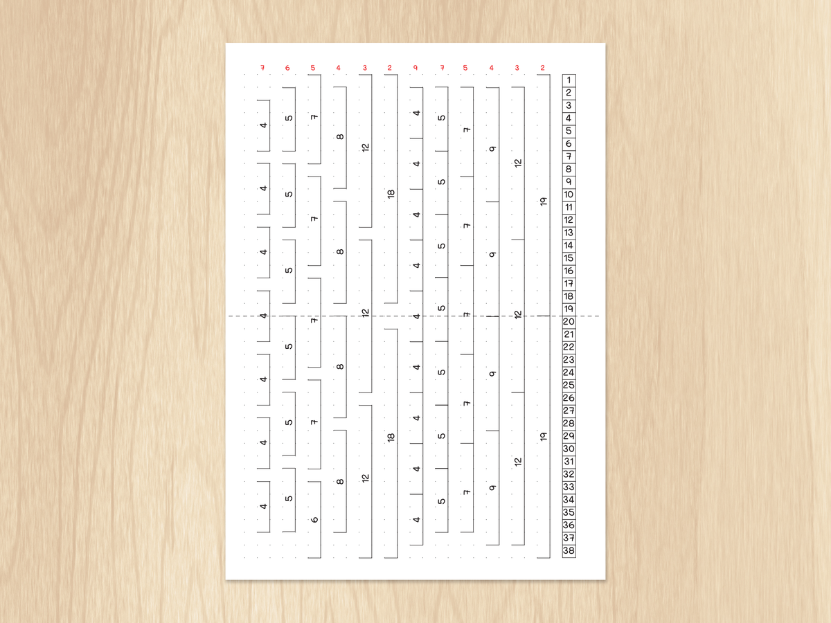 Dot Grid Spacing Sheet – Hubman and Chubgirl