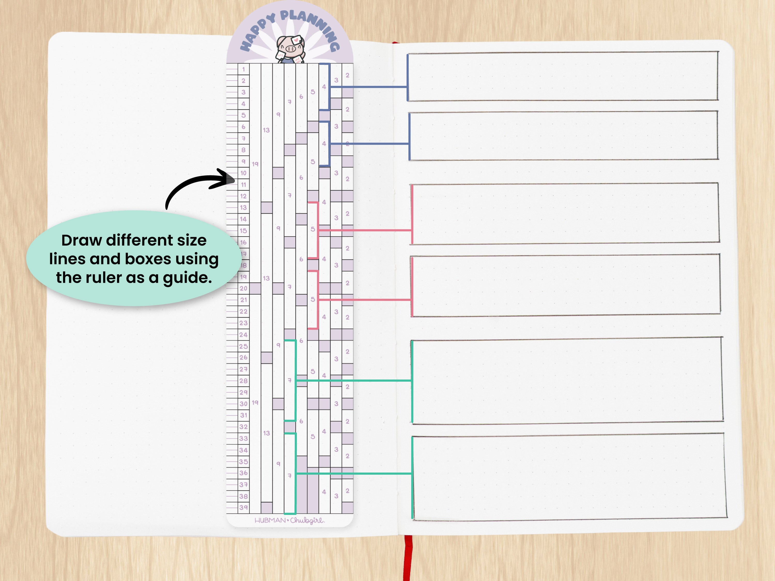 Stationery Buddies Dot-Grid Rulers (Set of 2)