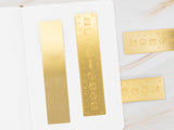 Stationery Buddies Brass Ruler