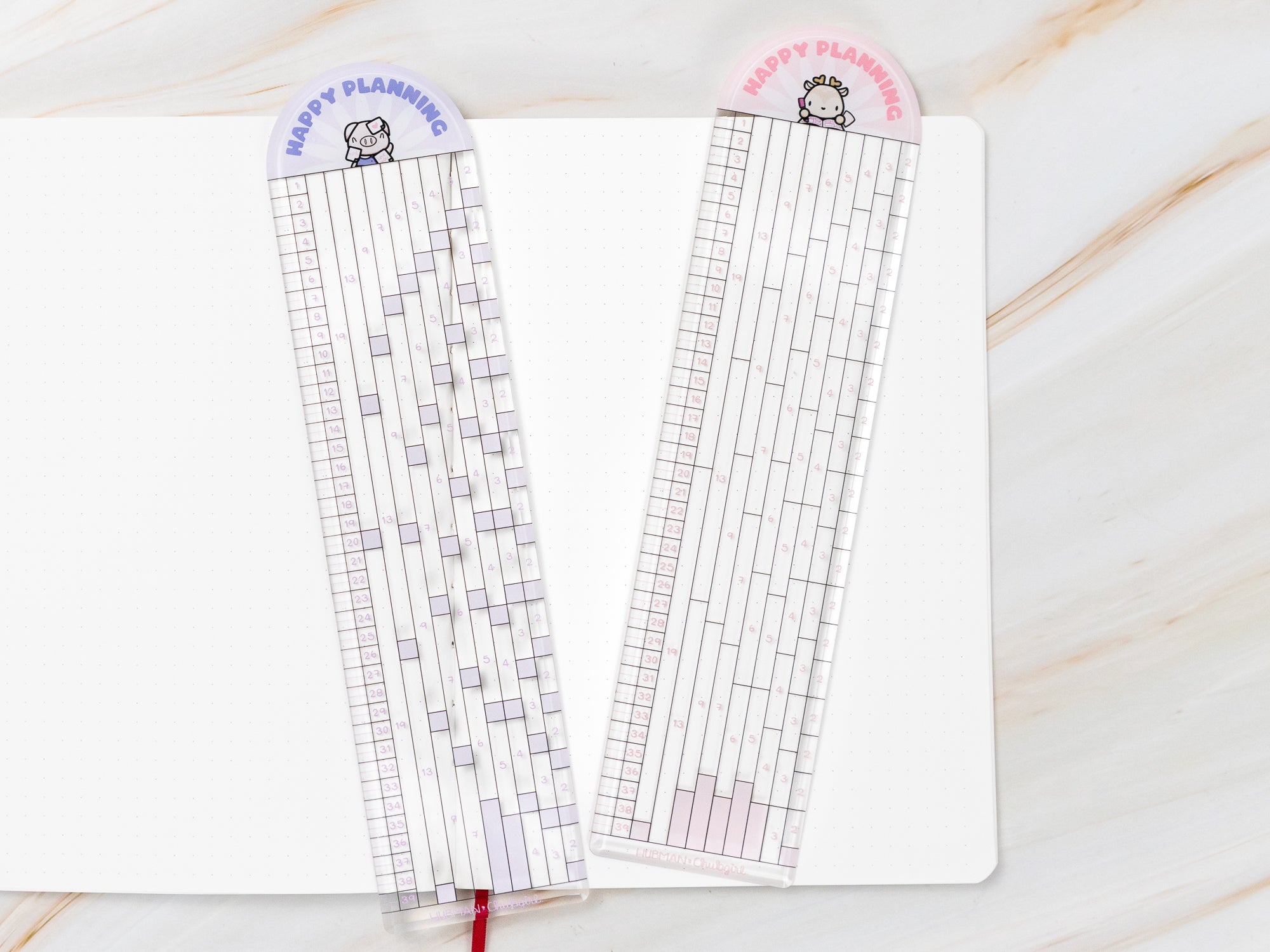 Stationery Buddies Dot-Grid Rulers (Set of 2)