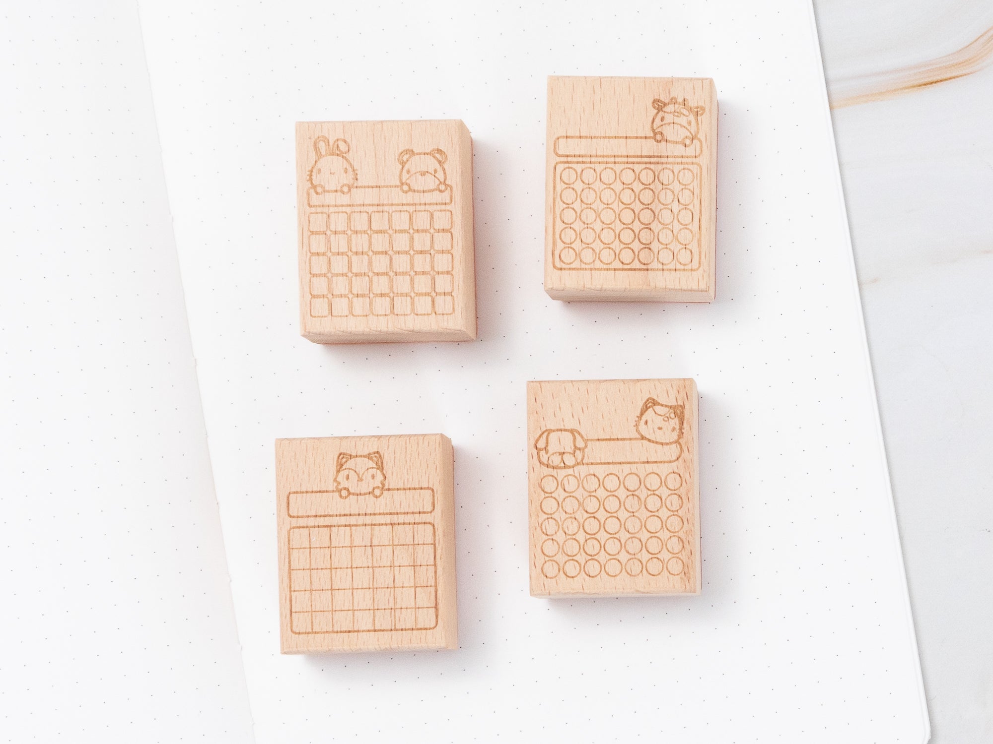Stationery Buddies Stamps (Set of 4)