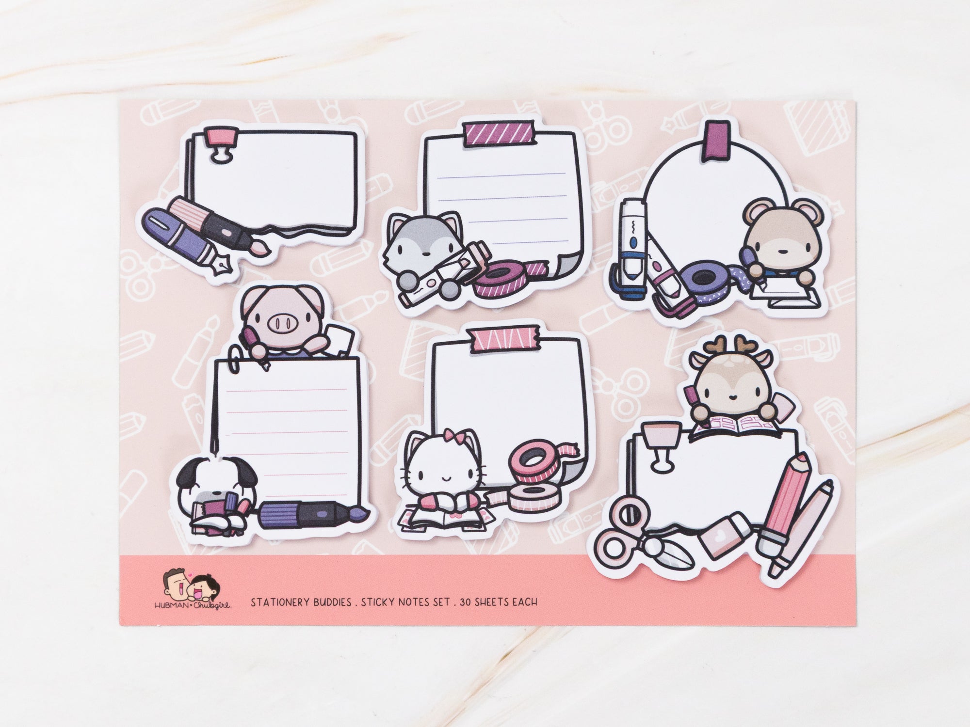 Stationery Buddies Sticky Notes Set
