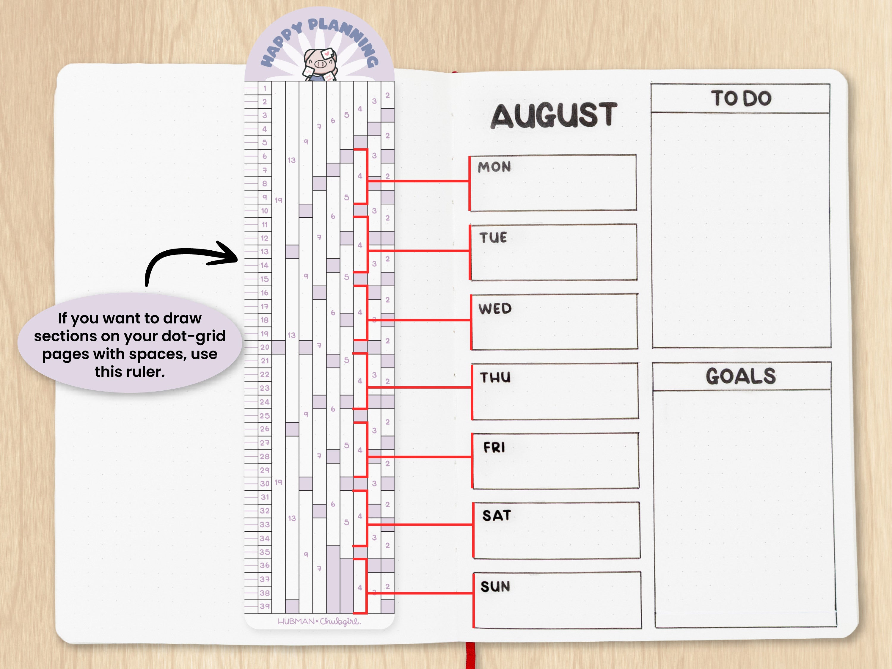 Stationery Buddies Dot-Grid Rulers (Set of 2)