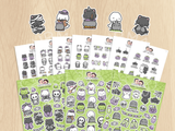 Spooky Kitties Sticker Set