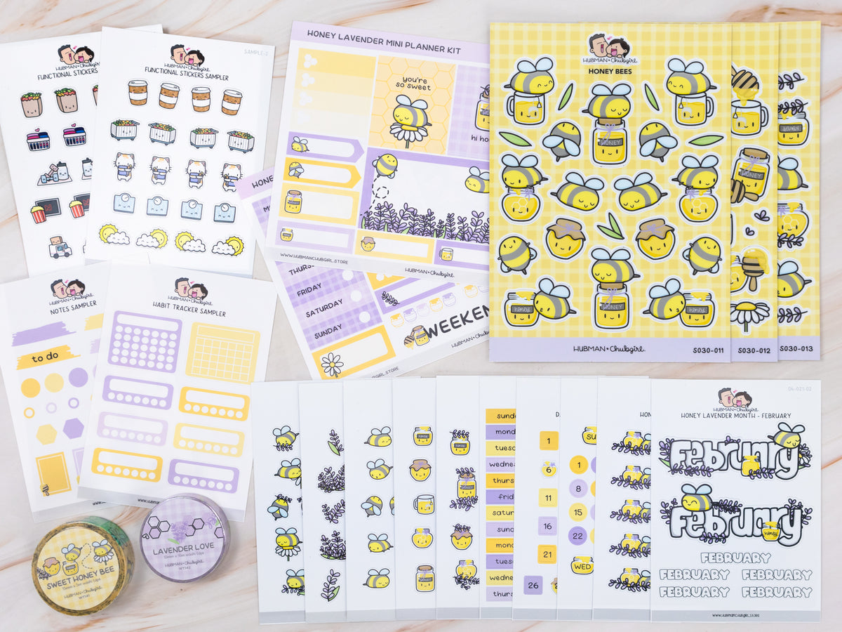 Honey Lavender Starter Sticker Set – Hubman and Chubgirl