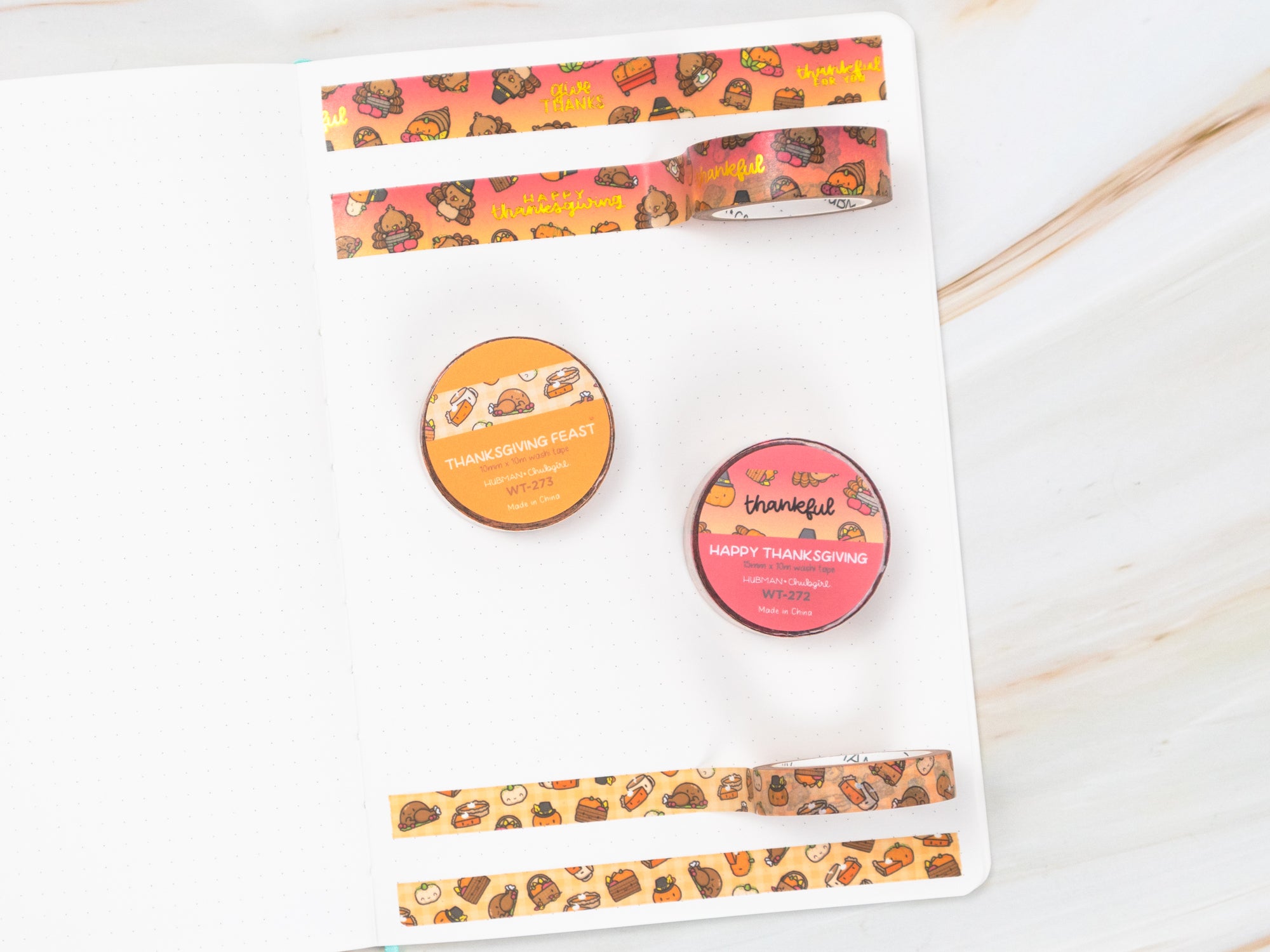 Thanksgiving Washi Tapes (Set of 2)
