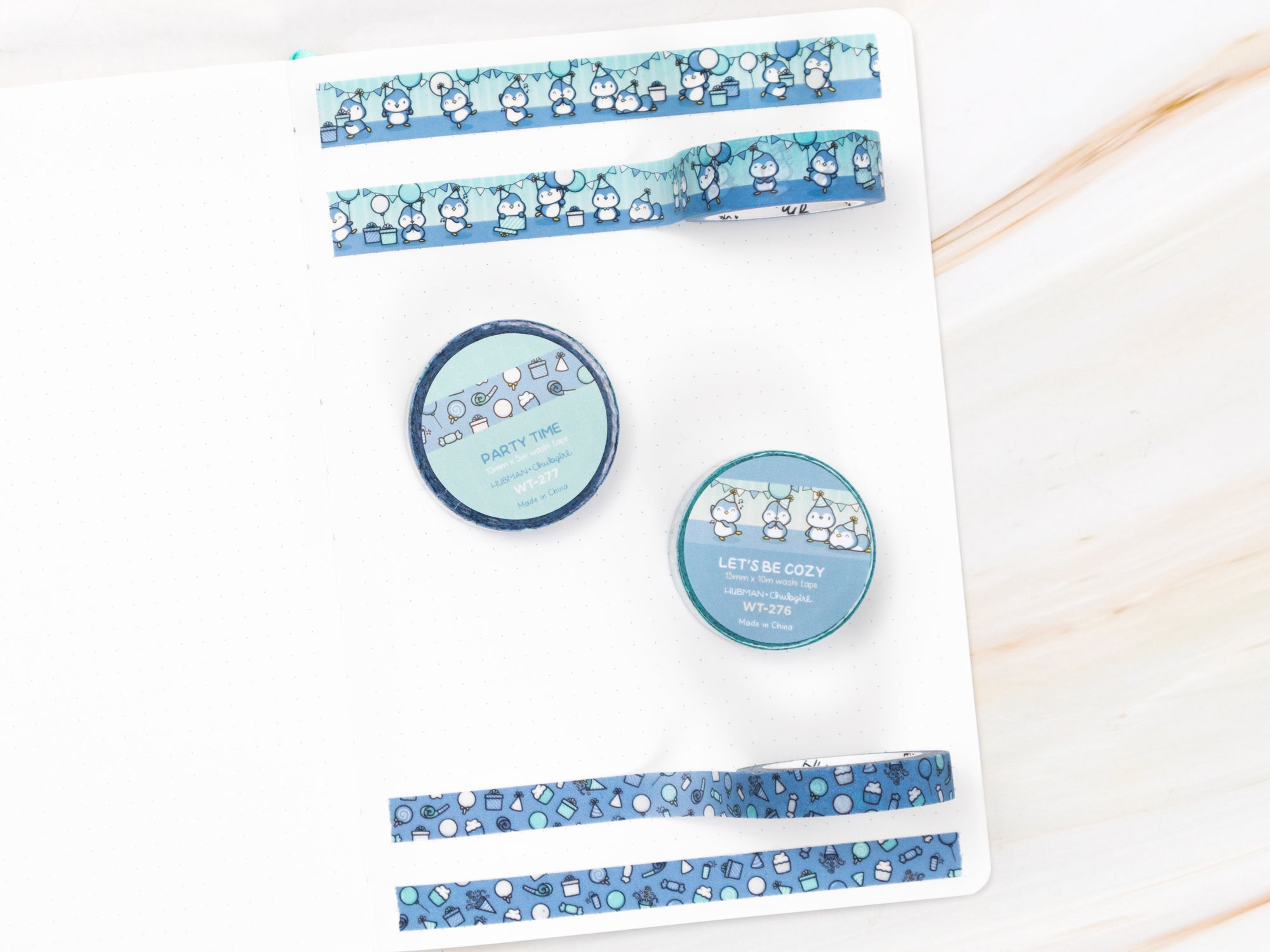 Party Penguins Washi Tapes (Set of 2)