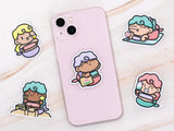 Summer Mermaids Die Cut Stickers (Set of 5)