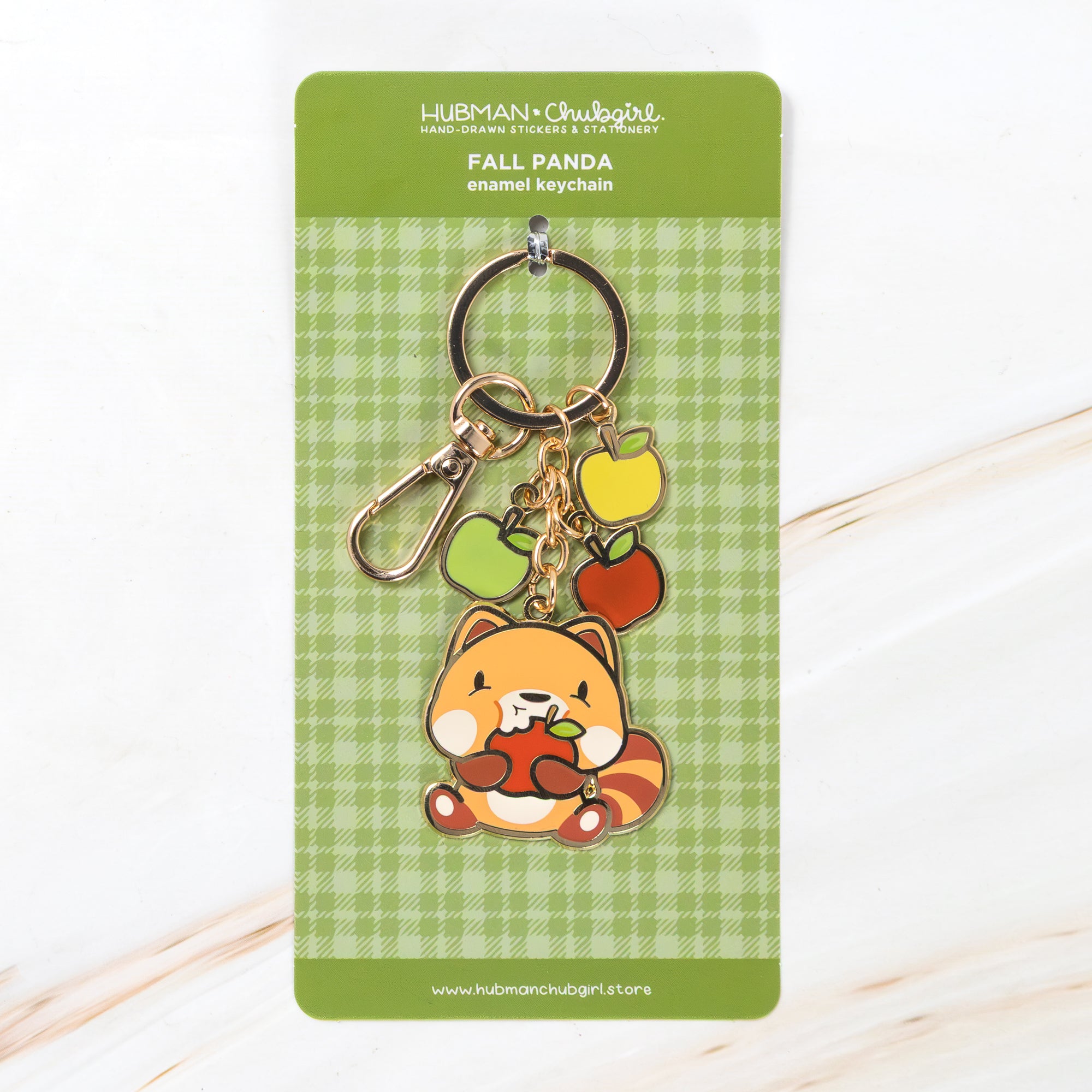 Fall Panda Keychain