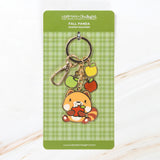 Fall Panda Keychain