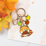 Fall Panda Keychain
