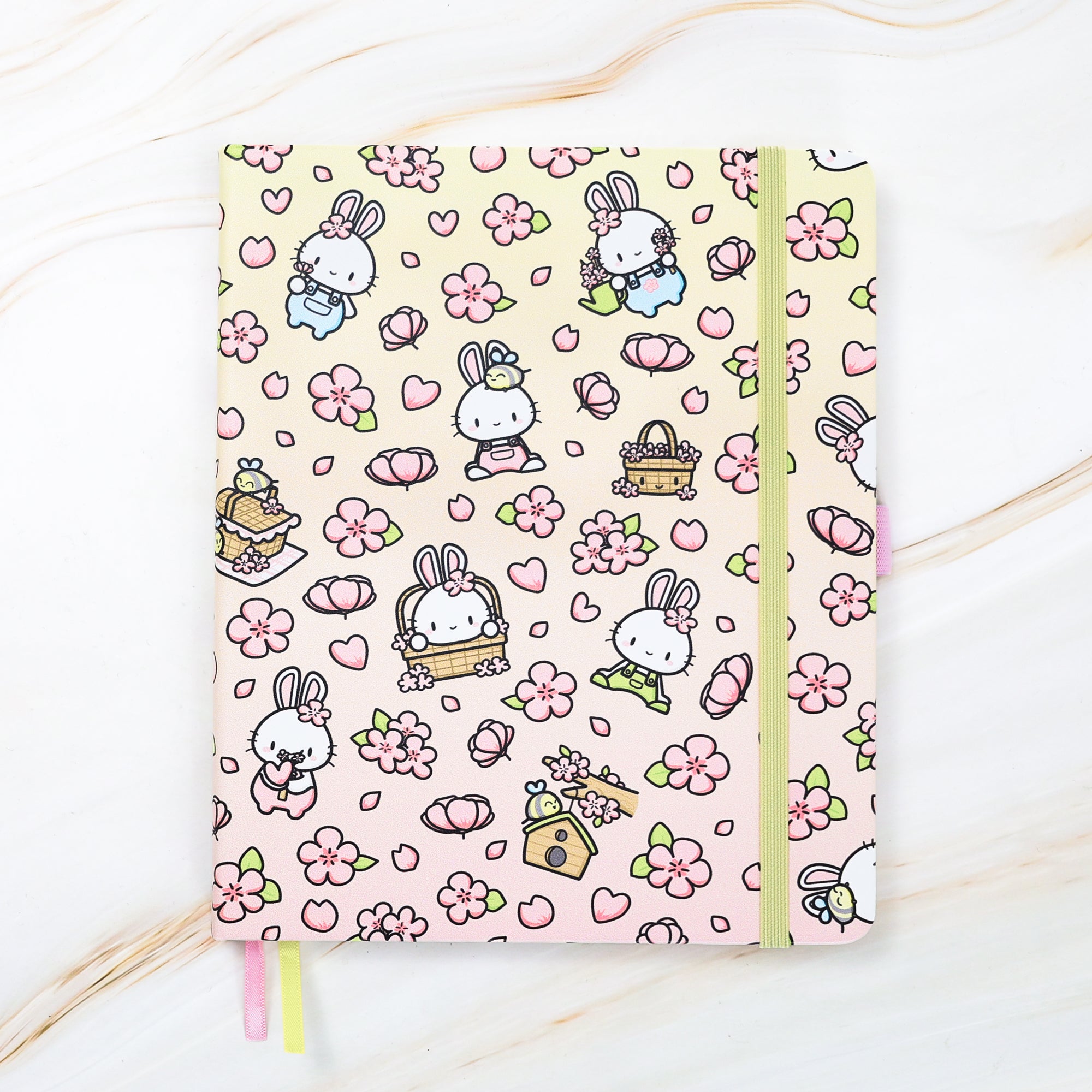 Blossom Bunnies - A5 Wide Yearly Planner