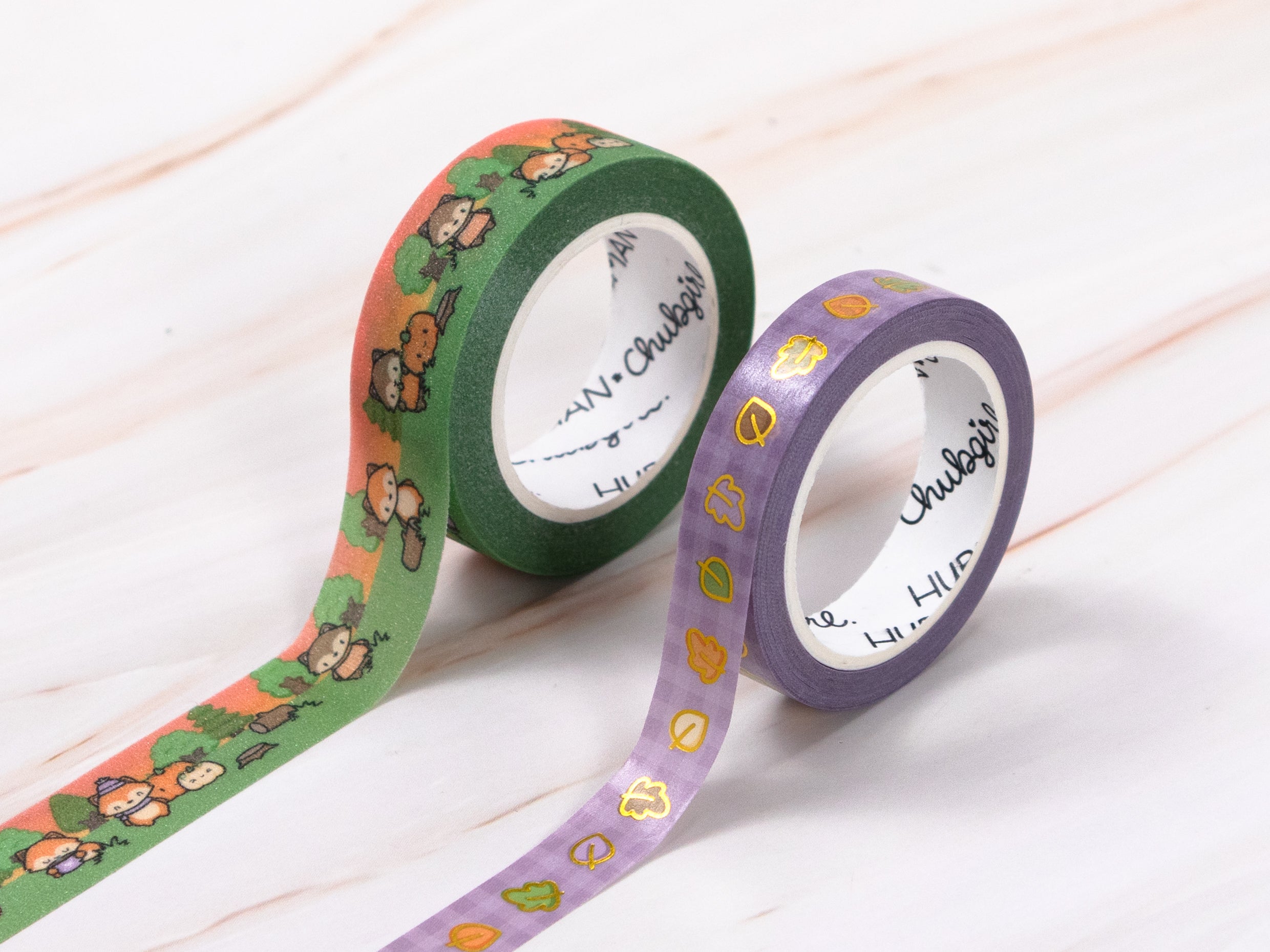 Autumn Foxes Washi Tape (Set of 2)