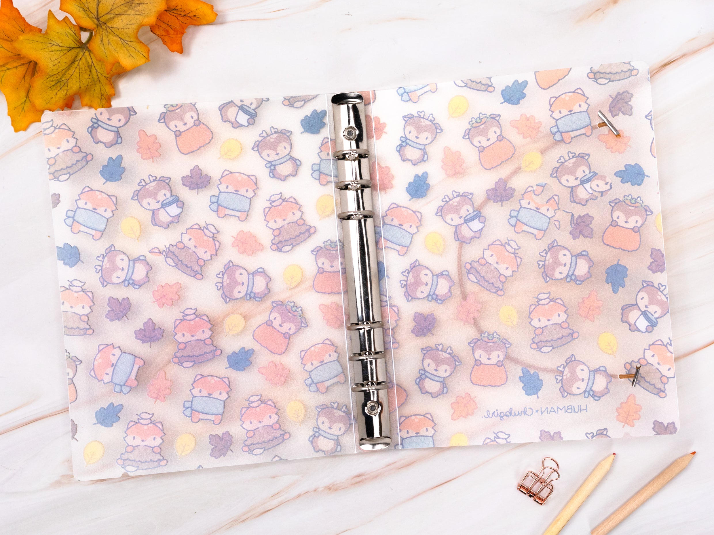 Cozy Autumn Sticker Storage Binder
