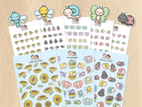 Sunflower Critters Sticker Set