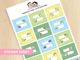 Monthly Tabs - Cute Critters Palette
