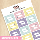Monthly Tabs - Slumber Party Palette