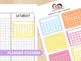 Monthly Habit Tracker - Beach Birds Theme Palette