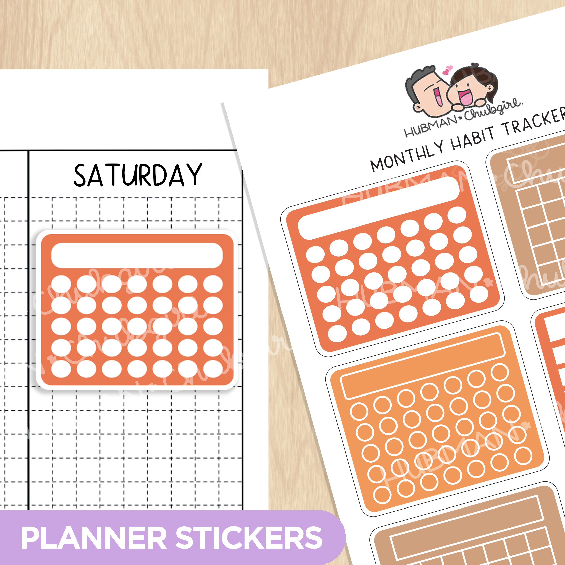 Monthly Habit Tracker - Capy Autumn Theme Palette