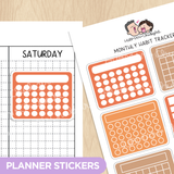 Monthly Habit Tracker - Capy Autumn Theme Palette