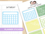 Monthly Habit Tracker - Cute Critters Theme Palette