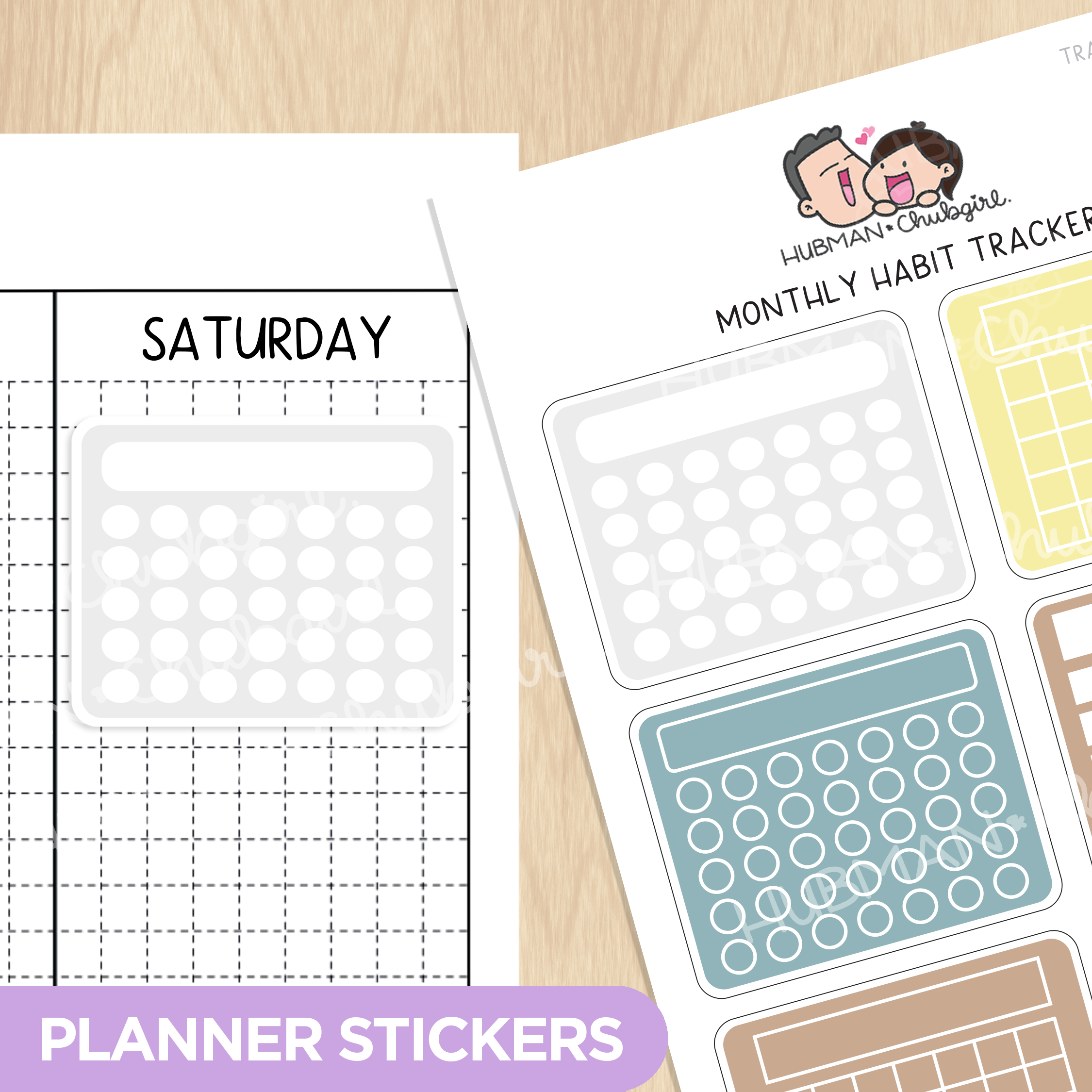 Monthly Habit Tracker - Let's Cook Theme Palette