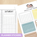 Monthly Habit Tracker - Let's Cook Theme Palette