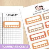 Weekly Habit Tracker - Autumn Capy Theme Palette