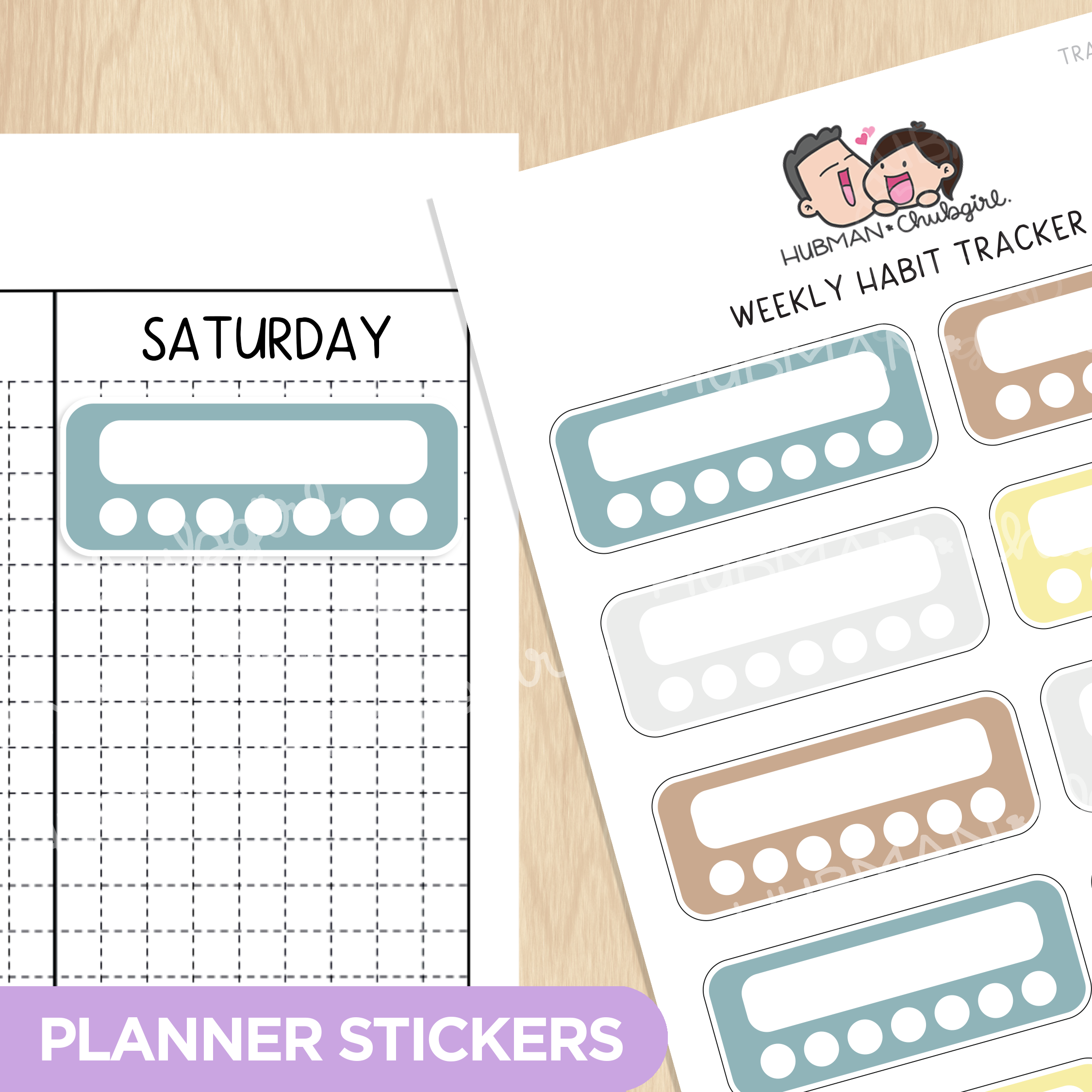 Weekly Habit Tracker - Let's Cook Theme Palette