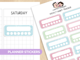 Weekly Habit Tracker - Sweets Town Theme Palette