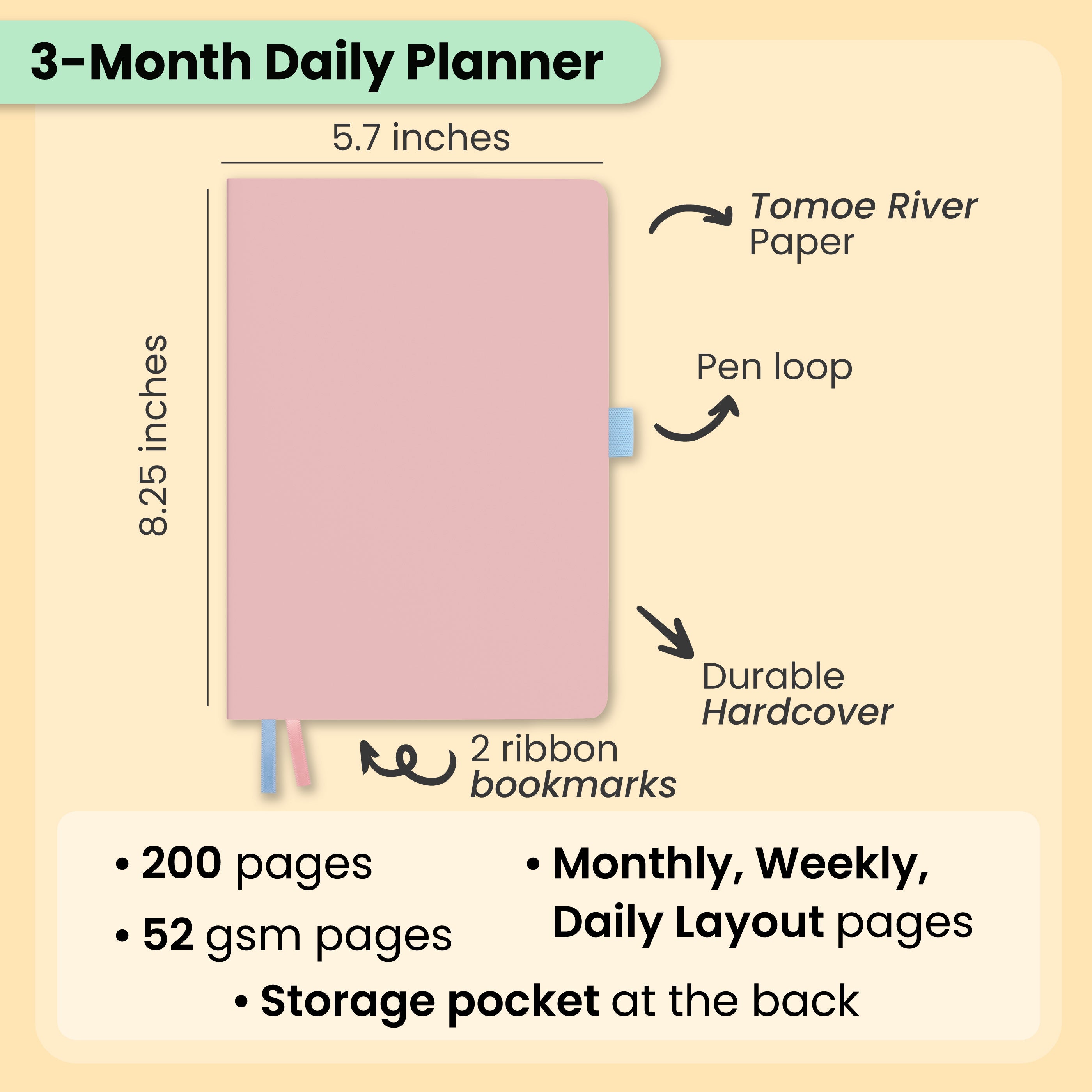 Tea Time TRP 3-Month Daily Planner