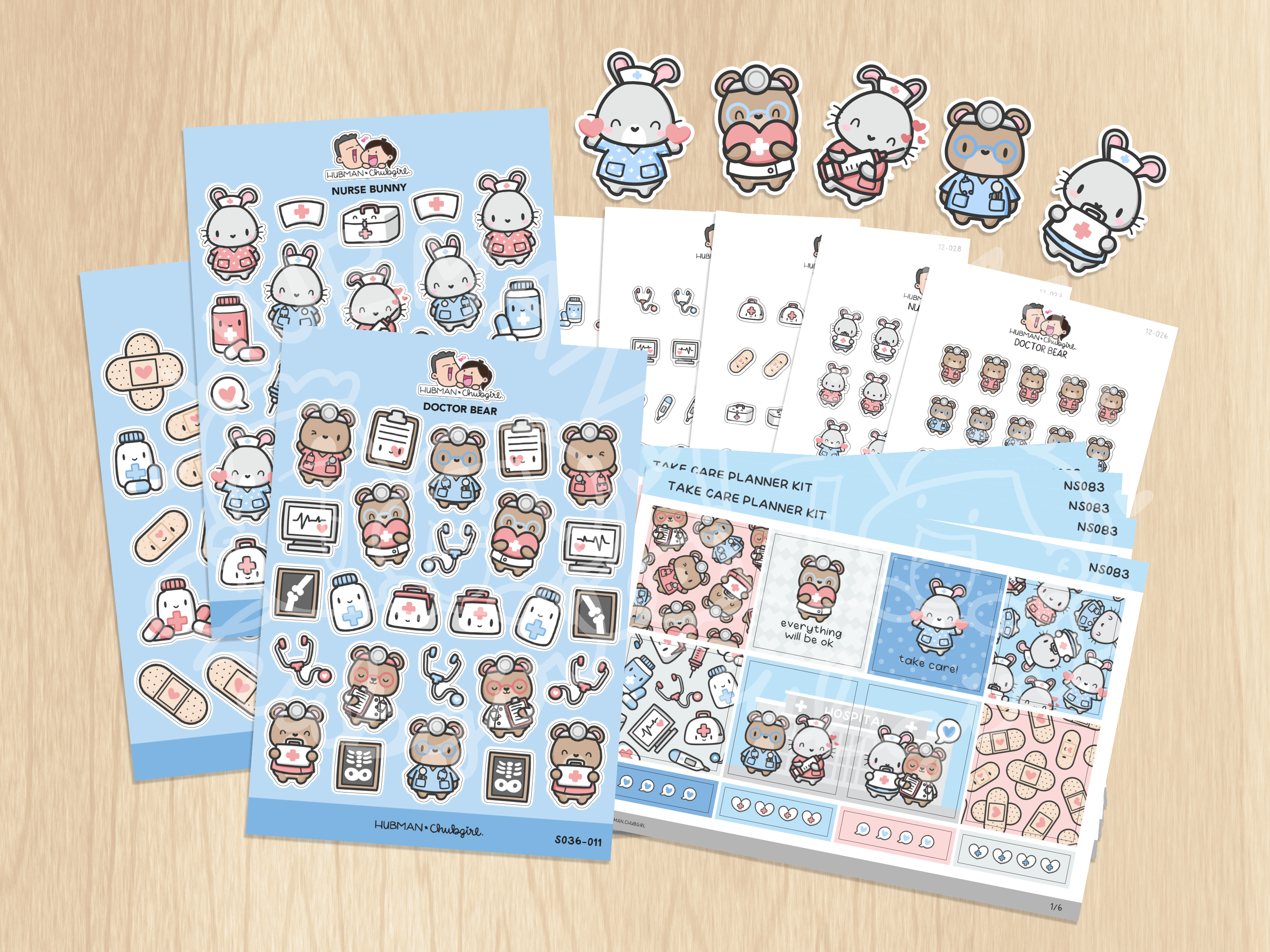 Take Care! Sticker Set