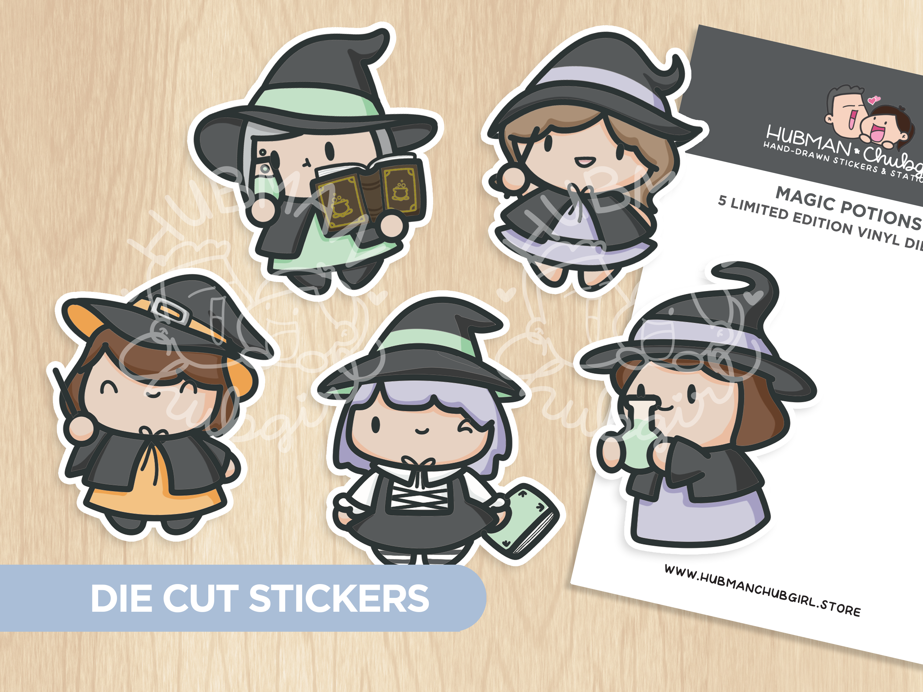 Magic Potions Die Cut Stickers (Set of 5)